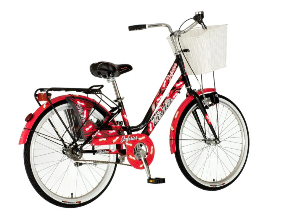 Bicykel Visitor Fashion Inferior 24" Čierna Červená