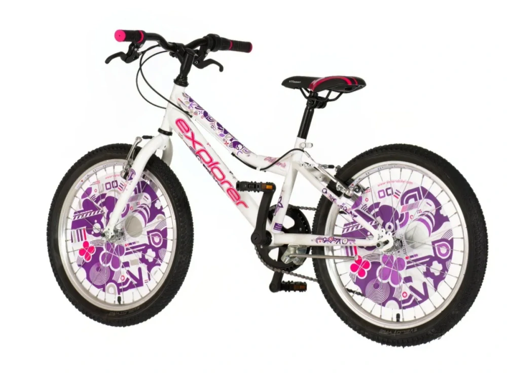 Bicykel Explorer Rhino 20" Biela Fialová