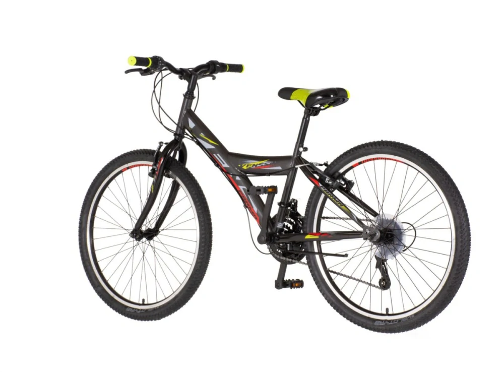 Bicykel Venssini Parma 24" Tmavá Sivá Biela Červená KIDS