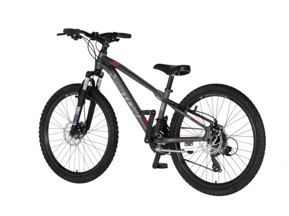 Bicykel Visitor Cascade 24" Tmavo Sivá Sivá Ružová KIDS