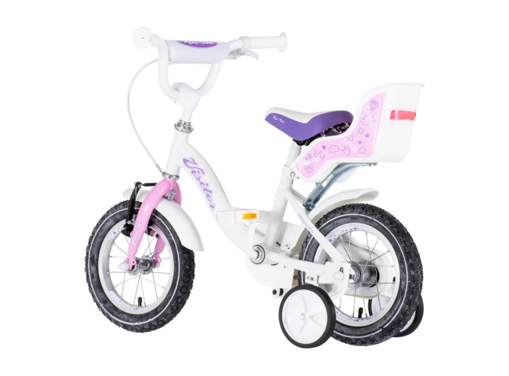 Bicykel Visitor Lovely little princess 12" Biela Ružová KIDS
