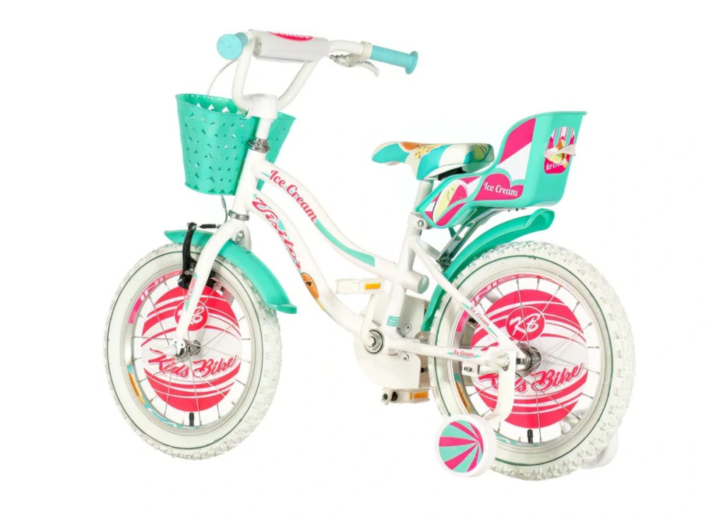 Bicykel Visitor Ice Cream 16" Biela Tyrkys KIDS