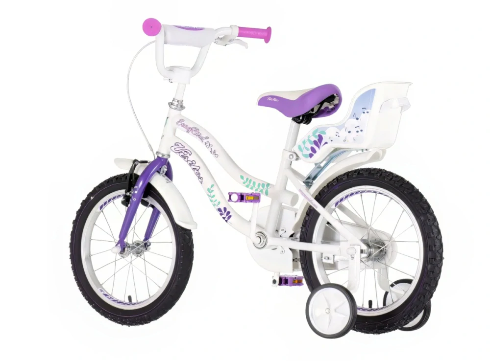 Bicykel Visitor Song Bird 16" Biela Ružová KIDS