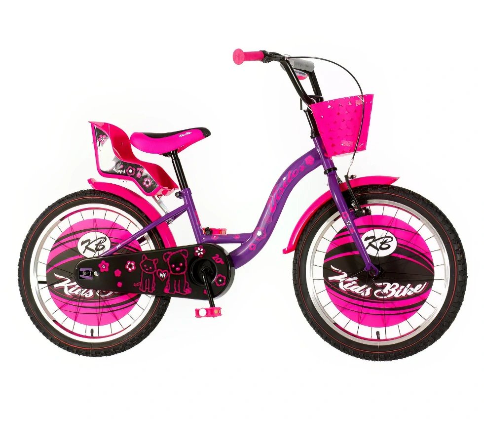 Bicykel Visitor LILOO 20" Fialová Čierna Ružová