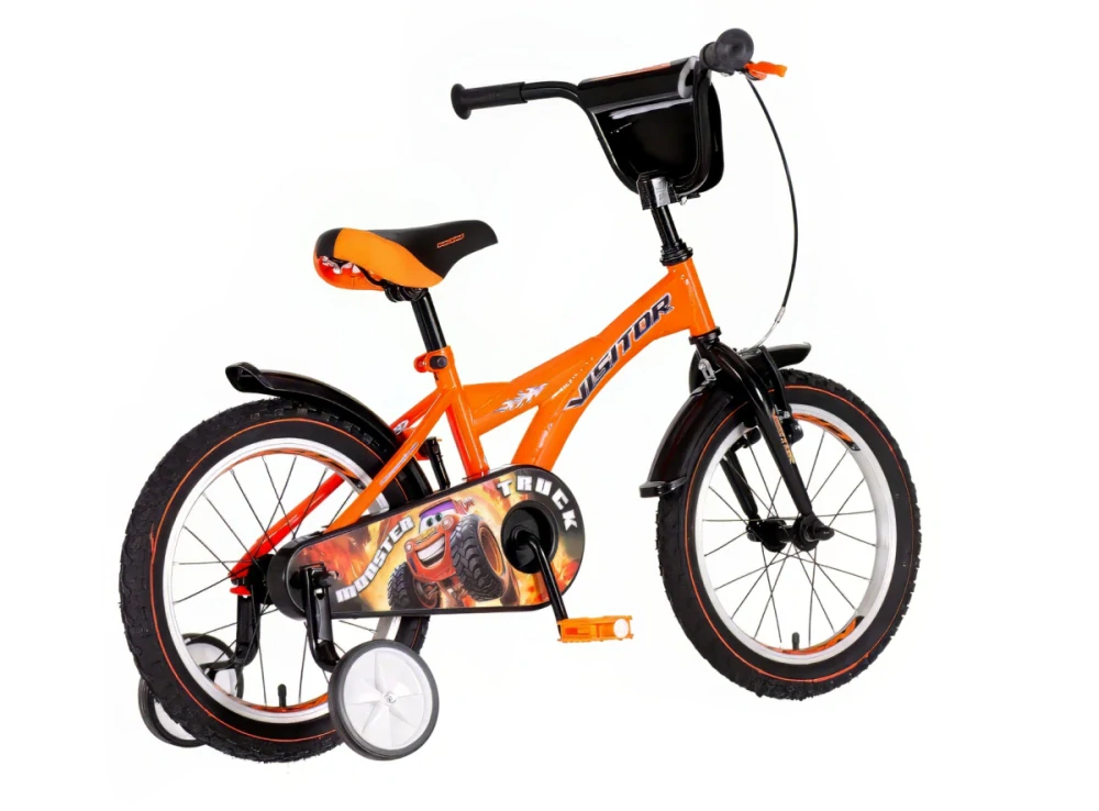 Bicykel Visitor Truck monster 16" Oranžovo Čierna KIDS