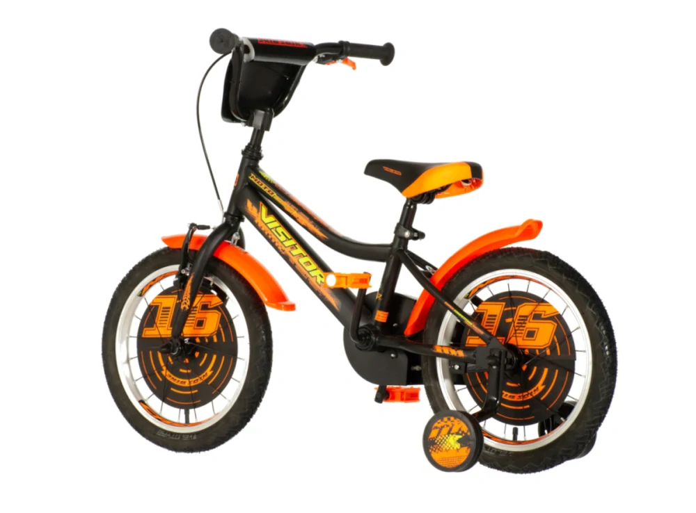 Bicykel Visitor Moto cross 16" čierno oranžová