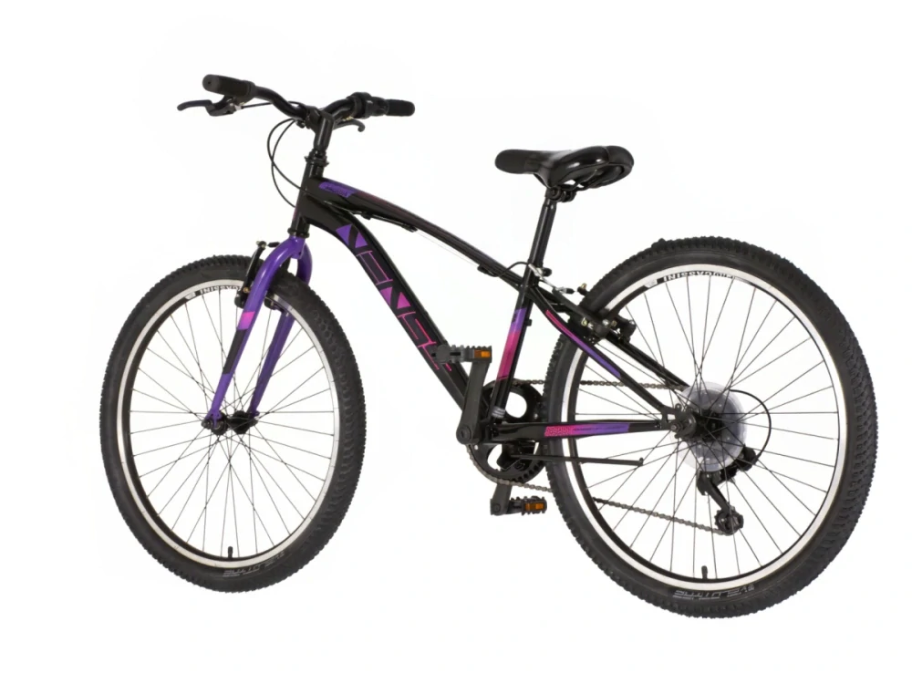 Bicykel Visitor Arcadia 24" Čierna Fialová KIDS