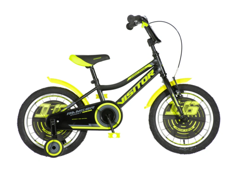 Bicykel Visitor Ranger 16" čierno žltá