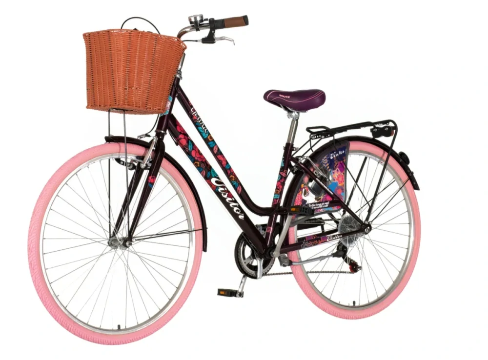 Bicykel Visitor Fashion Geisha 28" Tmavá Fialová Ružová