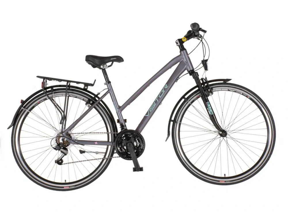 Bicykel Visitor TERRA LADY 28" Sivá Tyrkys