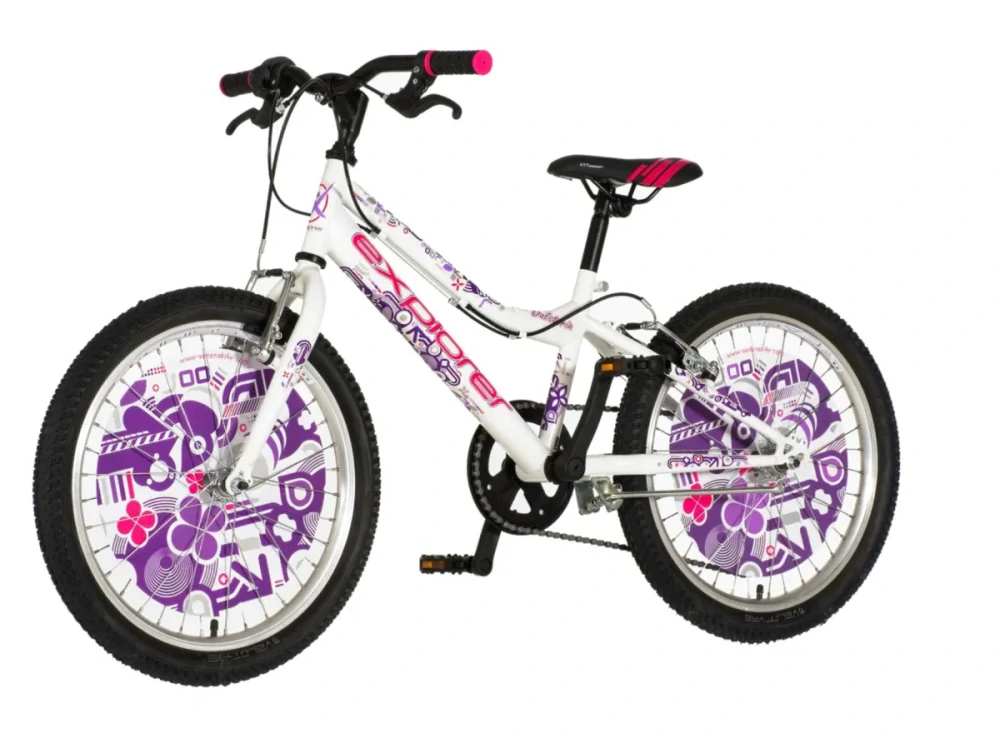 Bicykel Explorer Rhino 20" Biela Fialová