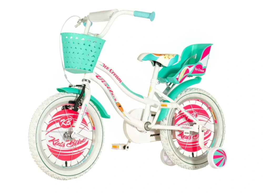 Bicykel Visitor Ice Cream 16" Biela Tyrkys KIDS