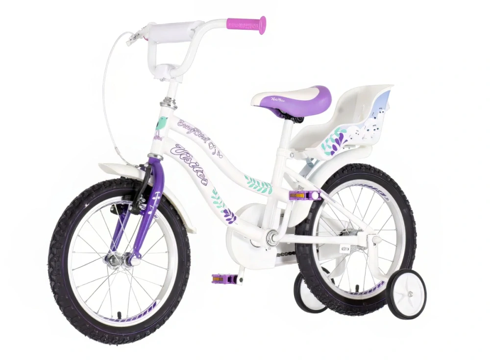 Bicykel Visitor Song Bird 16" Biela Ružová KIDS