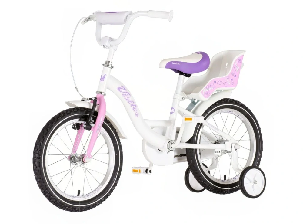 Bicykel Visitor Lovely little Princess 16" Biela Ružová KIDS