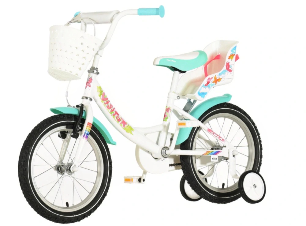 Bicykel Visitor LOLA 16" Biela Tyrkys