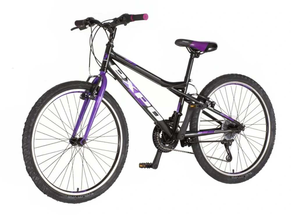 Bicykel Explorer Spark 24" Čierna Fialová KIDS