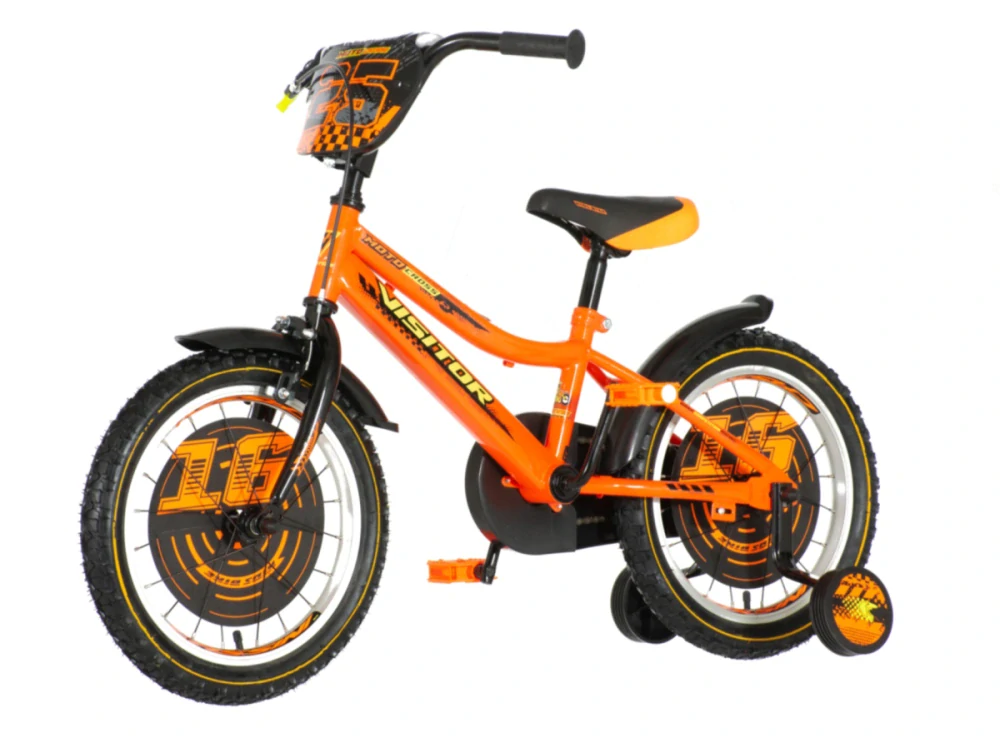 Bicykel Visitor Moto cross 16" oranžovo čierna KIDS