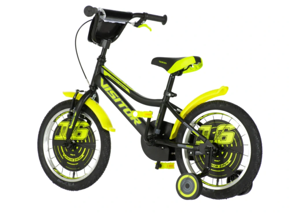 Bicykel Visitor Ranger 16" čierno žltá