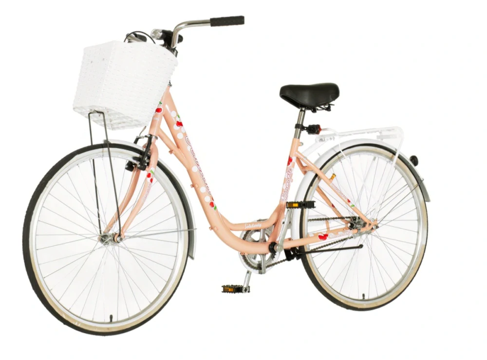 Bicykel Venssini Diamante 26x1.3/8" Ružová Béžová Biela W