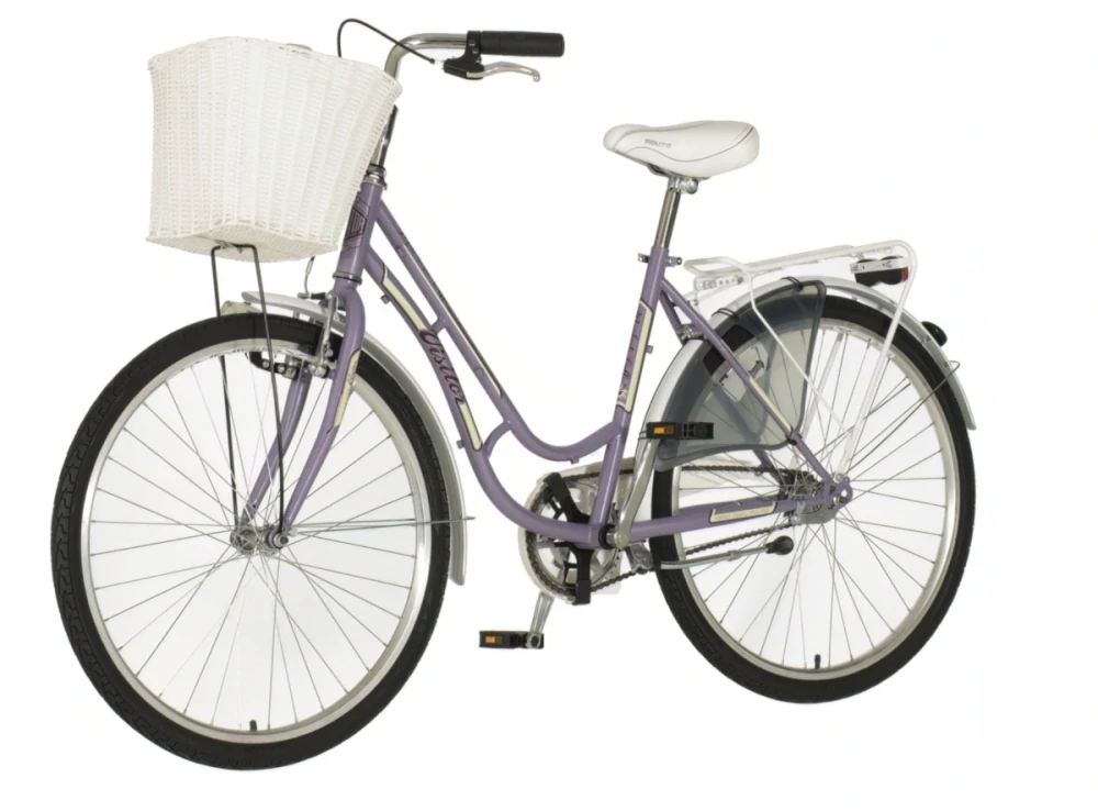 Bicykel Visitor Fashion Machiato 26x1.3/8" Fialová Biela