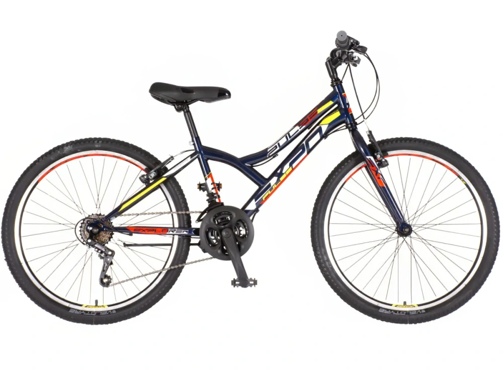 Bicykel Explorer Spy Legion 24" Tmavo Modrá Žltá Biela M