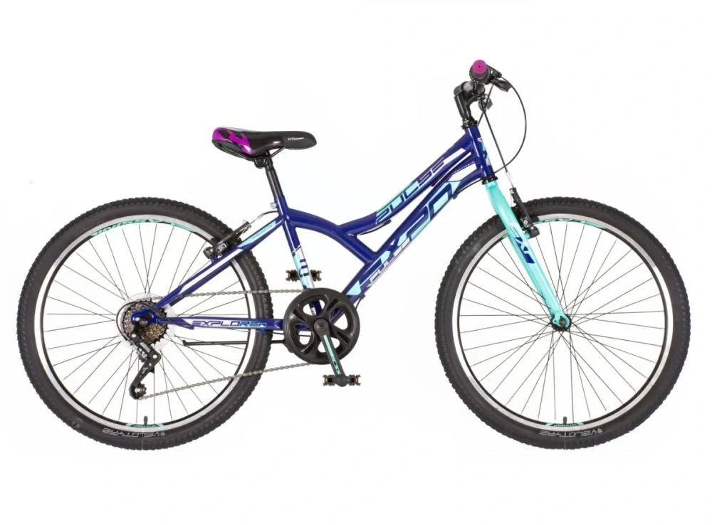 Bicykel Explorer Spy Diasy 24" Modrá Tyrkysová M